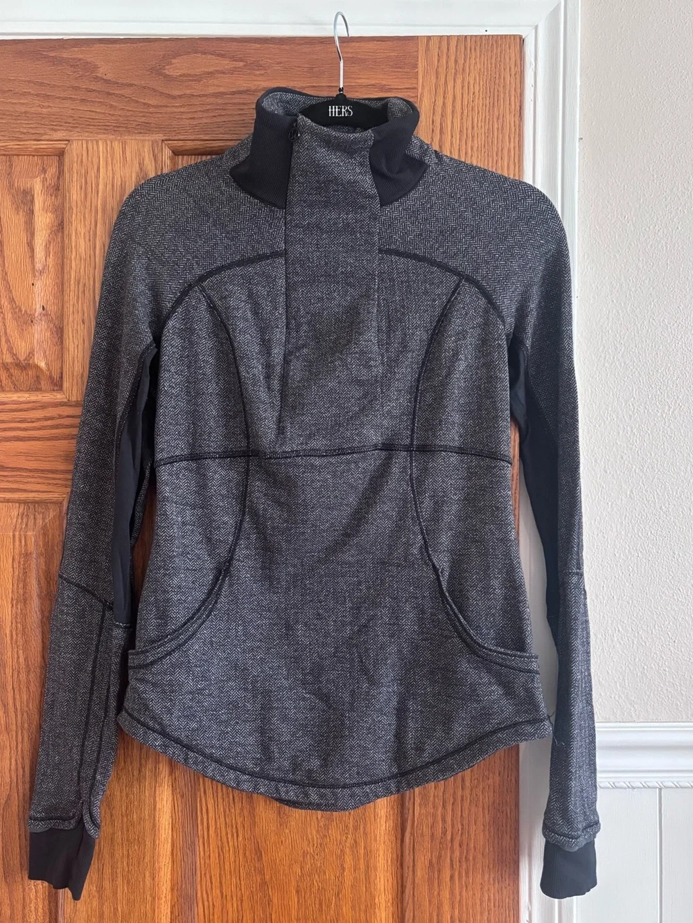 Lululemon Half Zip Pullover - Heathered Herringbone Pattern
